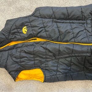 Columbia Black and Yellow Puffer Vest